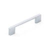 LIVORNO D HANDLE 96MM SATIN CHROME in Satin Chrome