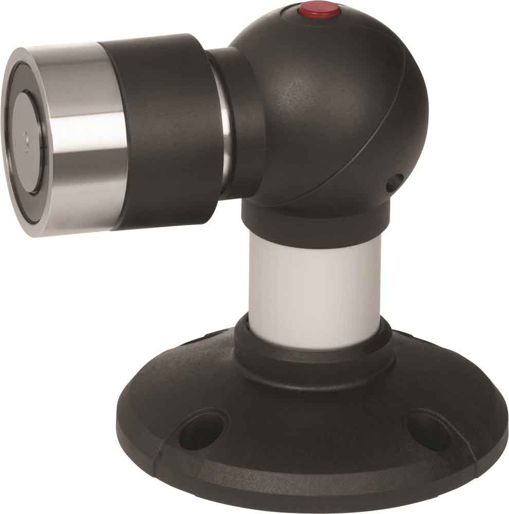 EM830 E/HOLD MAGNET 24VDC SHOCK ABS + INTER BUTTON in Satin Stainless