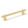 MOMO MAIDA BAR HANDLE 160MM BRUSHED SATIN BRASS in Brushed Satin Brass
