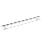 Momo MAIDA cabinet pull handle in matte nickel finish, sleek modern design for kitchen or bathroom cabinetry.