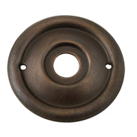 Backplate For Milled Edge Mortice Knob Pair Antique Brass D46mm in Antique Brass