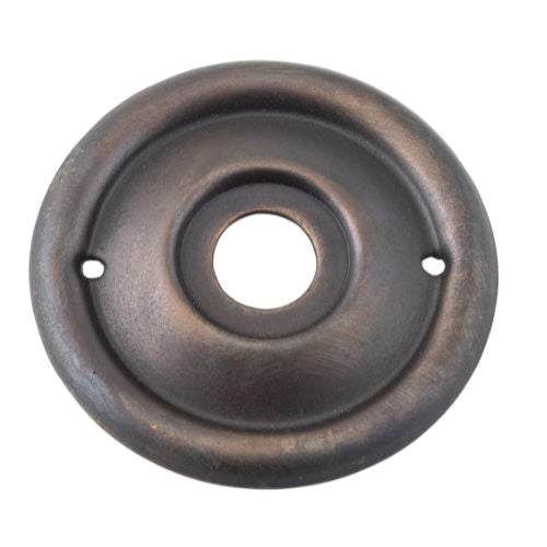 Backplate For Milled Edge Mortice Knob Pair Antique Brass D52mm in Antique Brass