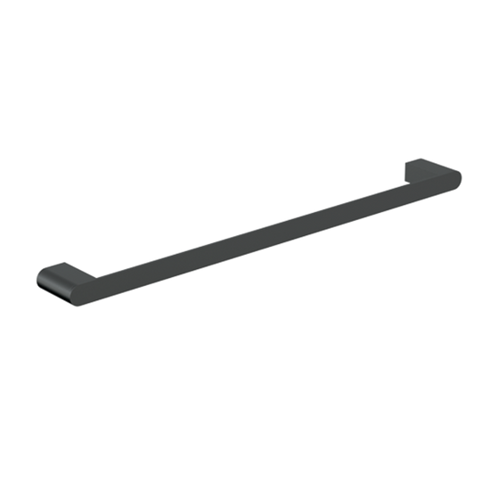 Serenity: Single Towel Rail 600mm Graphite in Graphite