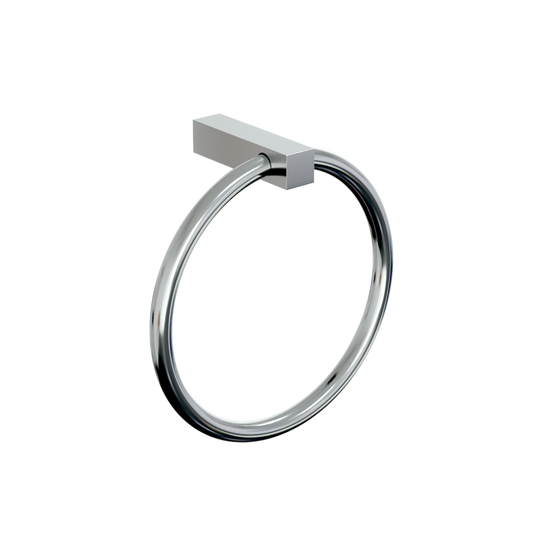 Paterson Square Towel Ring PSS in Polished Stainless Steel