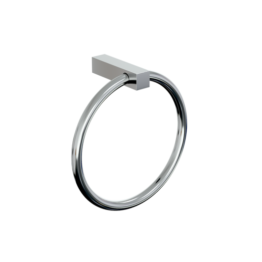 Paterson Square Towel Ring PSS in Polished Stainless Steel