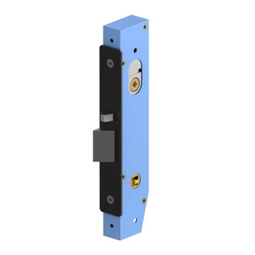 Legge 95M Mortice Lock Case, Narrow Stile 30mm Backset, Fire Rated (without cylinder) in Black Teflon