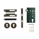 MOMO ROLLER MORTICE ENTRANCE SET - DARK BRONZE in Dark Bronze