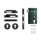 Momo roller mortice lock with metal finish, showing the lock mechanism and sleek design for secure door fitting.