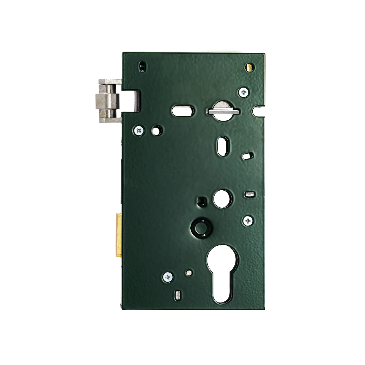 Momo Jackson Roller Mortice Lock showing its sturdy metal body and locking mechanism for secure door installation