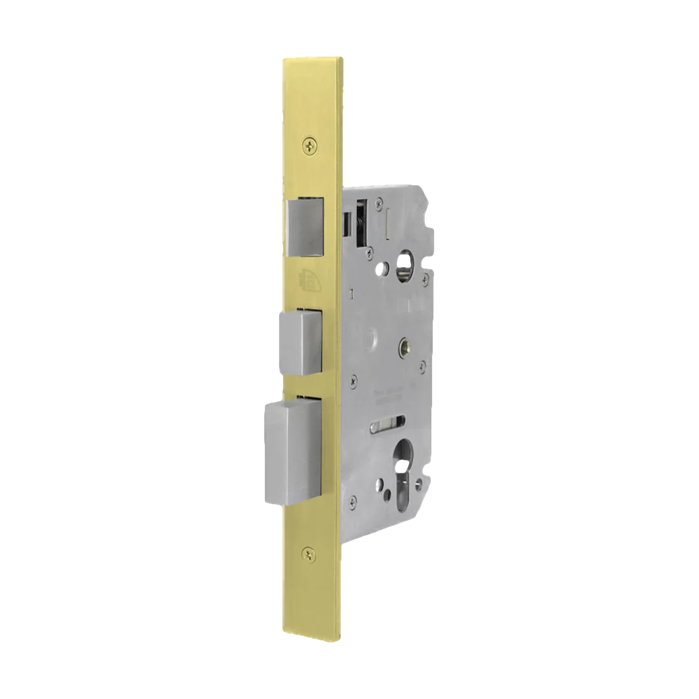 304SS myLOCK Integrated Latch/Privacy/Dead Lock PVD 60mm in Satin Brass PVD