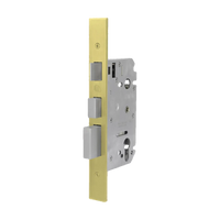 304SS myLOCK Integrated Latch/Privacy/Dead Lock PVD 60mm in Satin Brass PVD