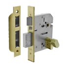 QuadLock Multi Function Entrance Lock PVD PB 60mm in Polished Brass