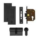 Entrance Sliding Door Kit (59087/59140/53754E) Black in Black