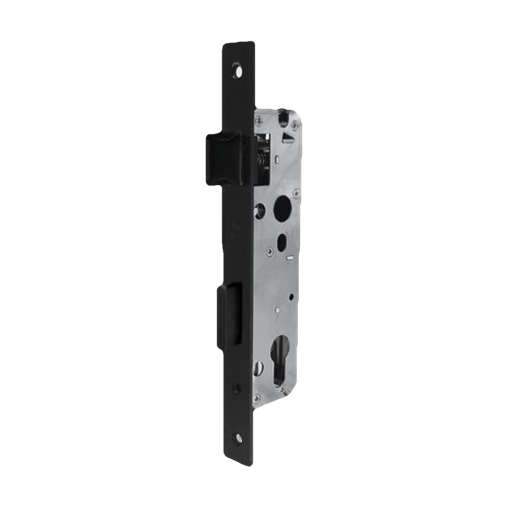 Stainless Steel Euro Cyl. Lock Black 25mm in Black