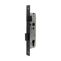 SS Euro Cyl. Roller Latch & Dead Bolt Black 30mm in Black