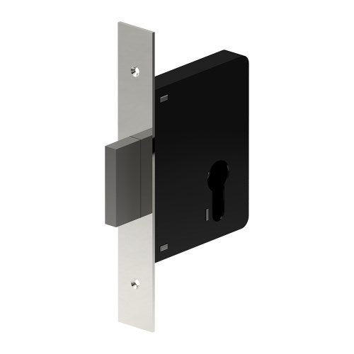 Euro Dead Lock - 60mm Backset in Polished Stainless Steel