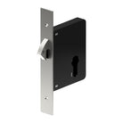 Euro Sliding Door Lock Dead Lock - 60mm Backset in Satin Stainless