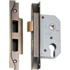 Mortice Lock Euro Rebated Antique Brass CTC47.5mm Backset 46mm in Antique Brass