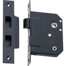 Mortice Lock Privacy Matt Black CTC57mm Backset 44mm in Matt Black