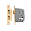 Mortice Lock Euro Satin Brass CTC47.5mm Backset 57mm in Satin Brass