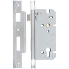 Mortice Lock Euro Rebated Brushed Chrome CTC85mm Backset 60mm in Brushed Chrome