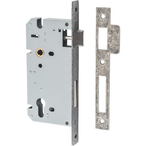 Mortice Lock Euro Distressed Nickel CTC85mm Backset 60mm in Distressed Nickel