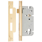 Mortice Lock Euro Rebated Brushed Brass CTC85mm Backset 60mm in Brushed Brass