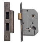Mortice Lock Euro Rumbled Nickel CTC47.5mm Backset 46mm in Rumbled Nickel