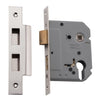 Mortice Lock Euro Polished Nickel CTC47.5mm Backset 57mm in Polished Nickel