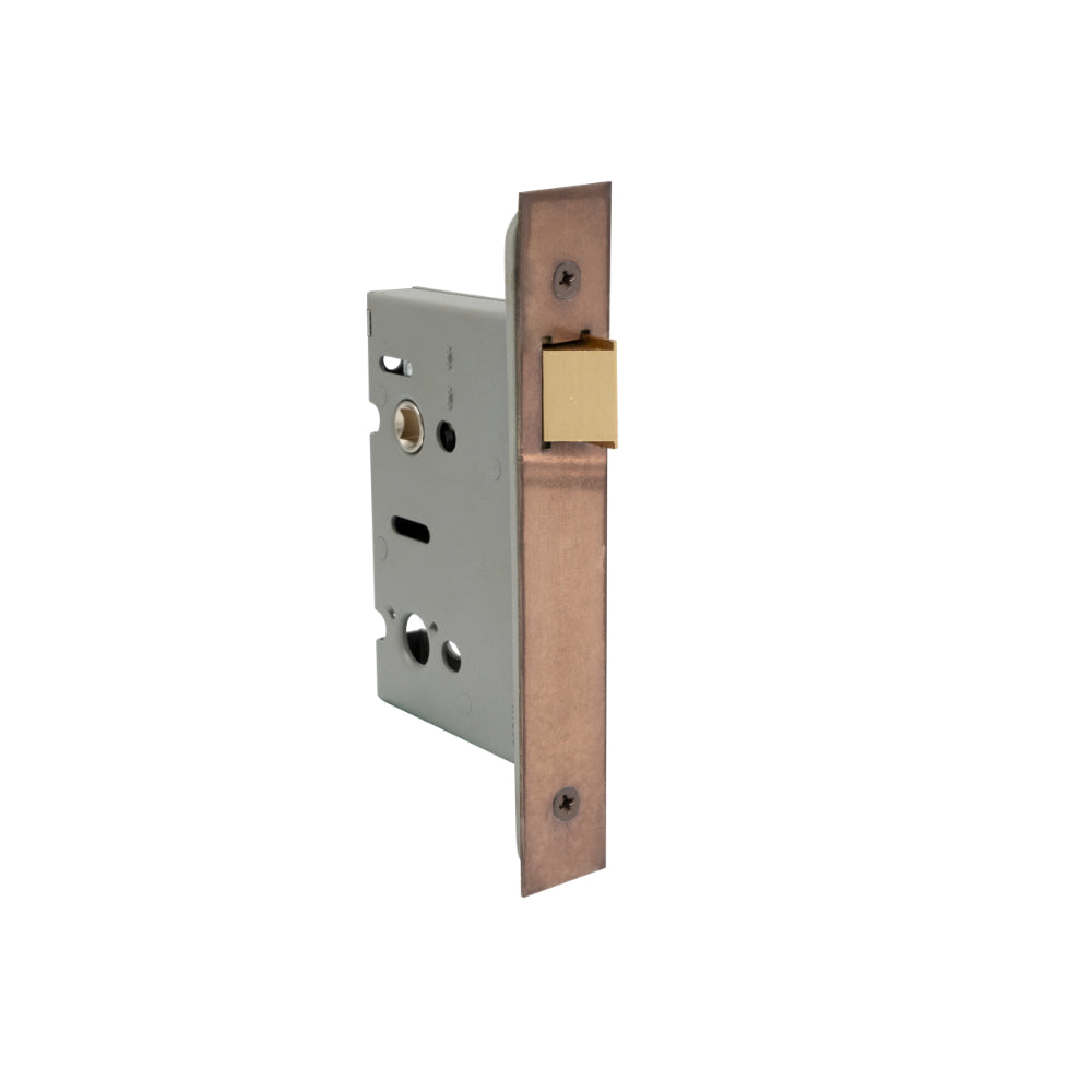 57mm Backset Passage Mortice (78mm c/s) in Natural Bronze