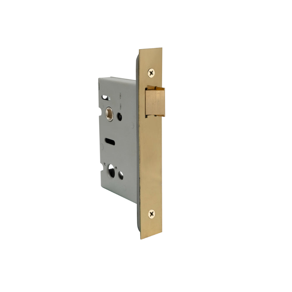 57mm Backset Passage Mortice (78mm c/s) in Polished Brass