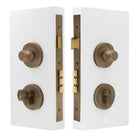 NIDO - Double Turn Lock Kit in Roman Brass