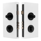 NIDO - Double Turn Lock Kit - Knurled in Matt Black