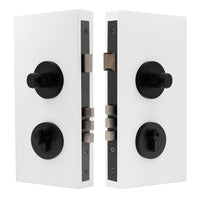 NIDO - Double Turn Lock Kit - Knurled in Matt Black