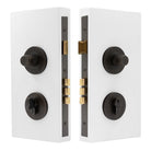 NIDO - Double Turn Lock Kit - Knurled in Dark Roman Brass