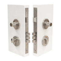 NIDO - Double Turn Lock Kit - Diamond Knurl - Keyed Alike (KA) in Brushed Nickel