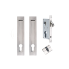 Narrow Backset Verve Lock Kit, 200 x 37mm in Satin Brass