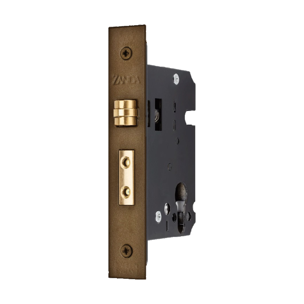 Zanda Roller Mortice Lock - Heavy Duty — Ember Bronze