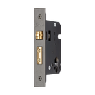 Heavy-duty Zanda Roller Mortice Lock installed on door, showcasing architectural hardware with brass finish and secure locking mechanism.