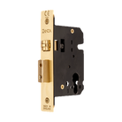 Zanda Heavy Duty Roller Mortice Lock showing the black architectural hardware with keyhole and latch components.