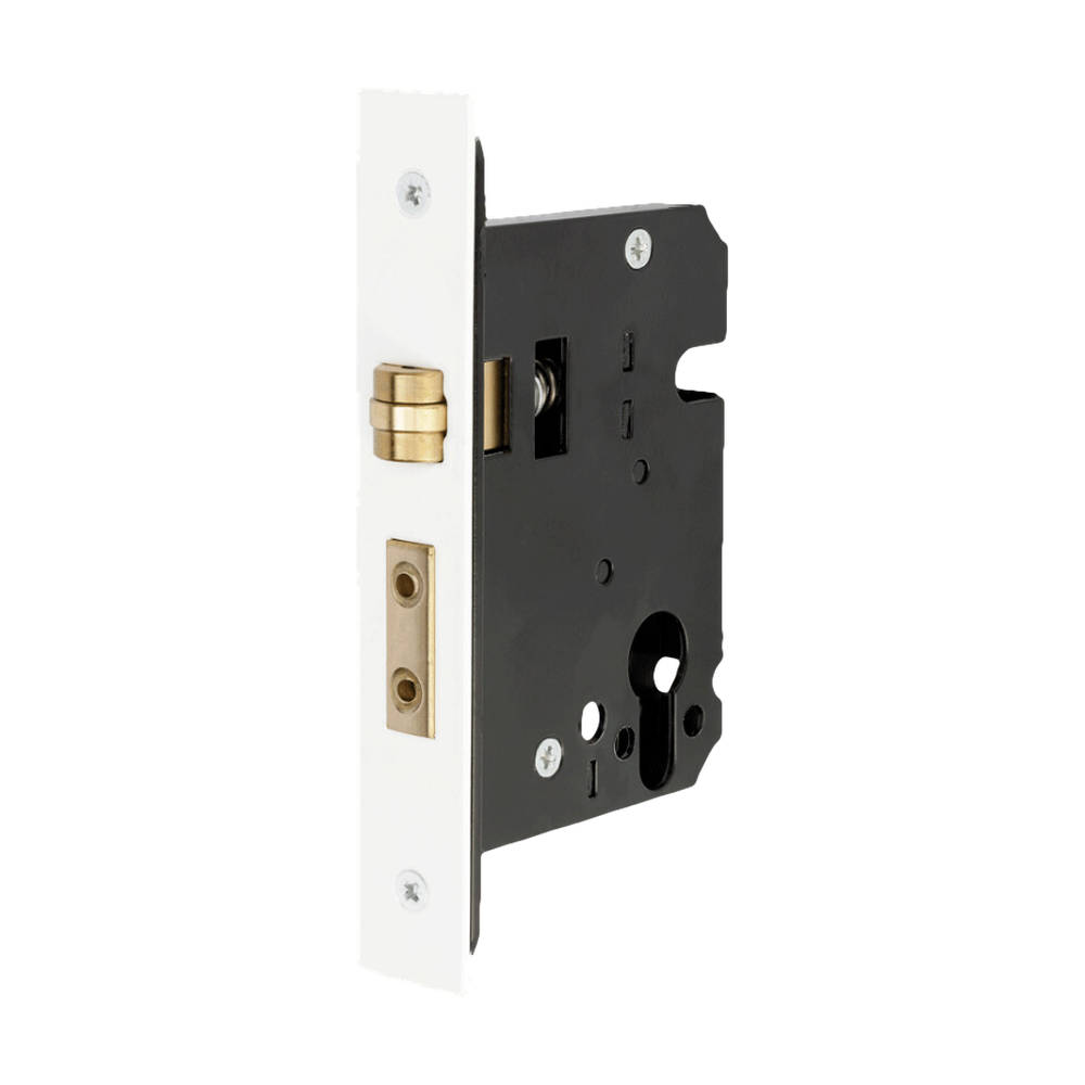 Zanda Roller Mortice Lock - Heavy Duty — White