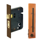 Round Roller Lock Kit, Includes 1140, 7020 & 1147 (70mm Key/Key) in Ember Bronze