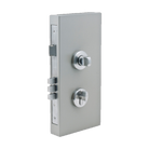Round Double Turn Lock Kit - Includes Lock, Single Cylinder & Escutcheons in Brushed Nickel
