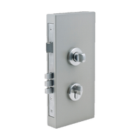 Round Double Turn Lock Kit - Includes Lock, Single Cylinder & Escutcheons in Brushed Nickel