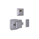Moda Series Emergency Release Slide Lock and Indicator Set - Satin Chrome Plate - With Screw Fixings in Satin Chrome