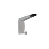 Moda Series Coat Hook with Bumper ? Concealed  - With Screw Fixings in Satin Chrome