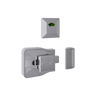 Moda Series Slide Lock and Indicator Set - Satin Chrome Plate - With Screw Fixings in Satin Chrome