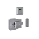Moda Series Slide Lock and Indicator Set - Satin Chrome Plate - With Screw Fixings in Satin Chrome