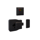 Moda Series Slide Lock and Indicator Set - Designer Black - With Screw Fixings in Designer Black