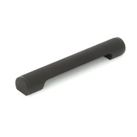 Momo Manhattan cabinet pull handle in matte black finish, featuring sleek modern design for kitchen or furniture cabinetry.